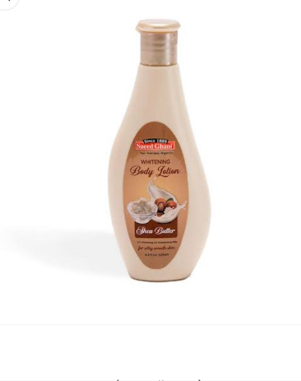 Saeed Ghani Shea Butter Whitening&Moisturizing Lotion 125ml