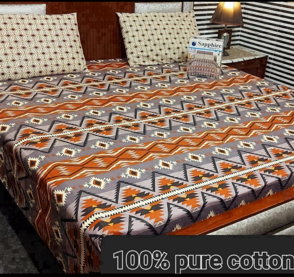 Cotton bed sheets