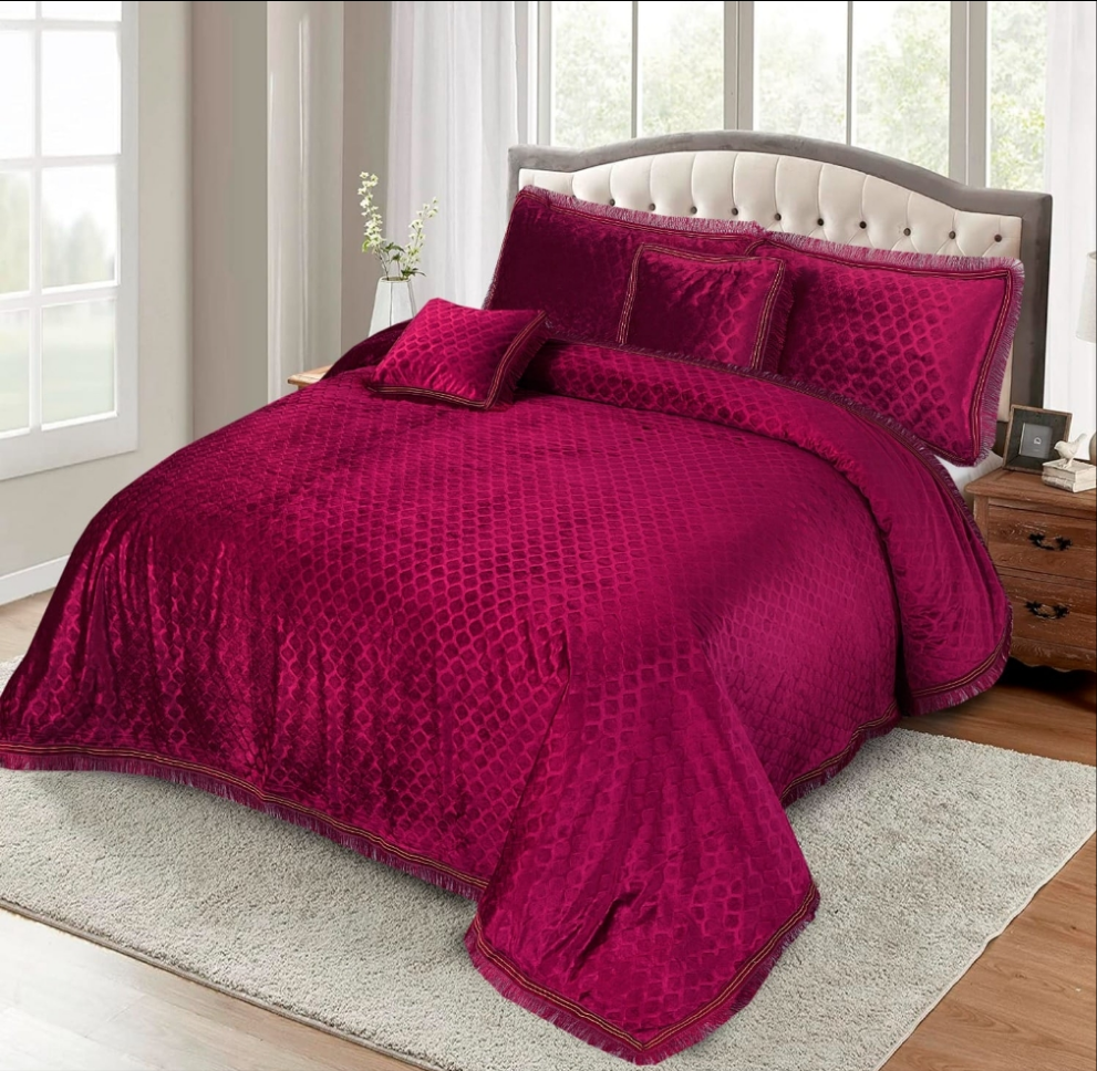 Mary gold 5pcs pluchi bedsheets set