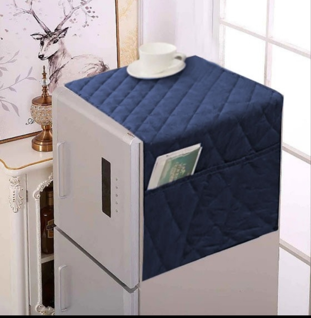 Multi-Pocket Elegant Fridge Cover – Stylish Protection for Your Refrigerator SA jewelry pk