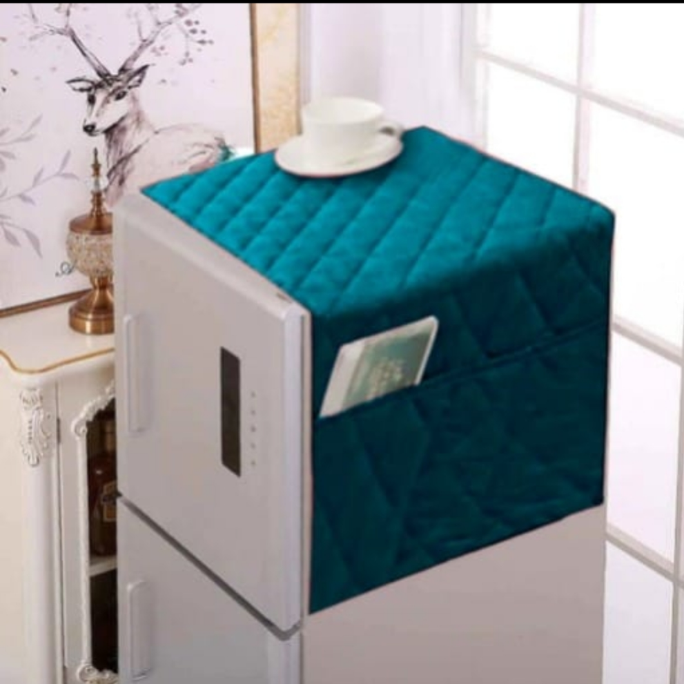 Multi-Pocket Elegant Fridge Cover – Stylish Protection for Your Refrigerator SA jewelry pk