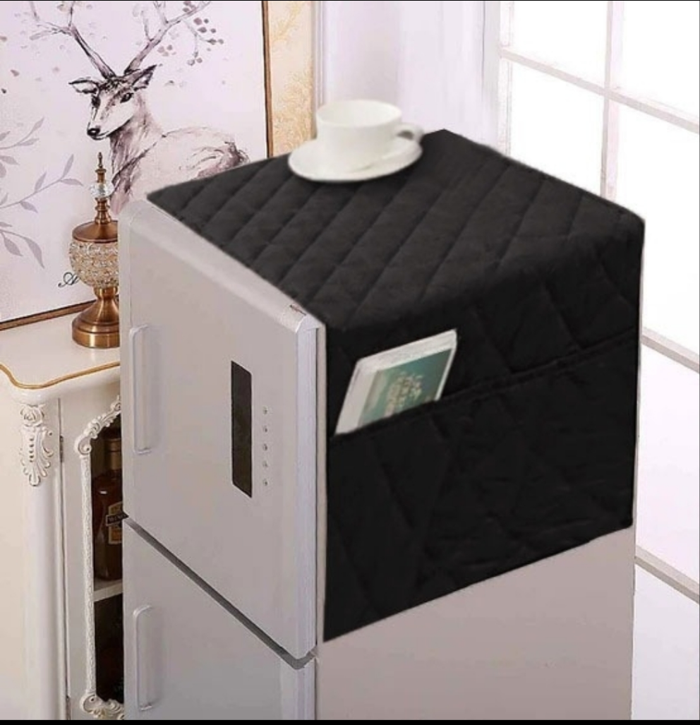 Multi-Pocket Elegant Fridge Cover – Stylish Protection for Your Refrigerator SA jewelry pk