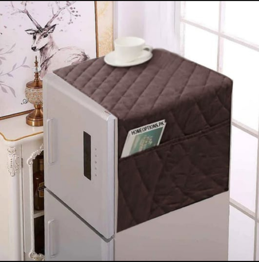 Multi-Pocket Elegant Fridge Cover – Stylish Protection for Your Refrigerator SA jewelry pk