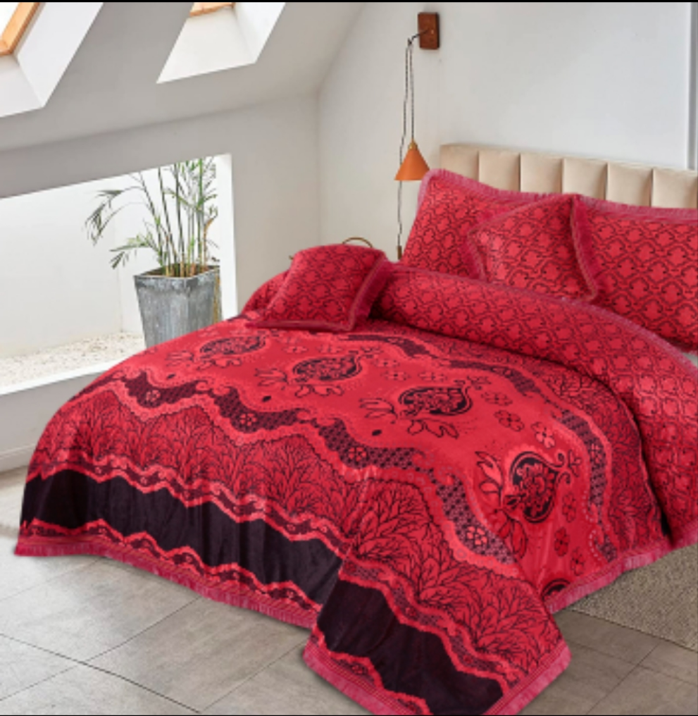 Mary gold 5pcs pluchi bedsheets set