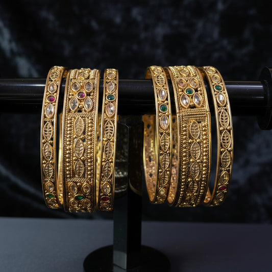 Rajwadi  Bangles 3 pcs SA jewellery pk