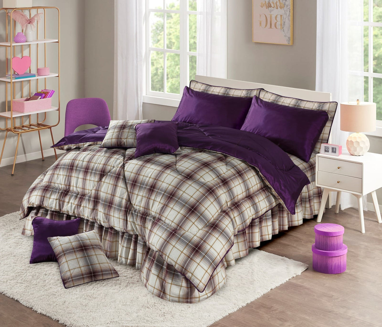 ROYAL TWIST CTN RAZAI Buy 10 PCS Bedding Set Online – Soft & Stylish Bed Sheets with Cushions"