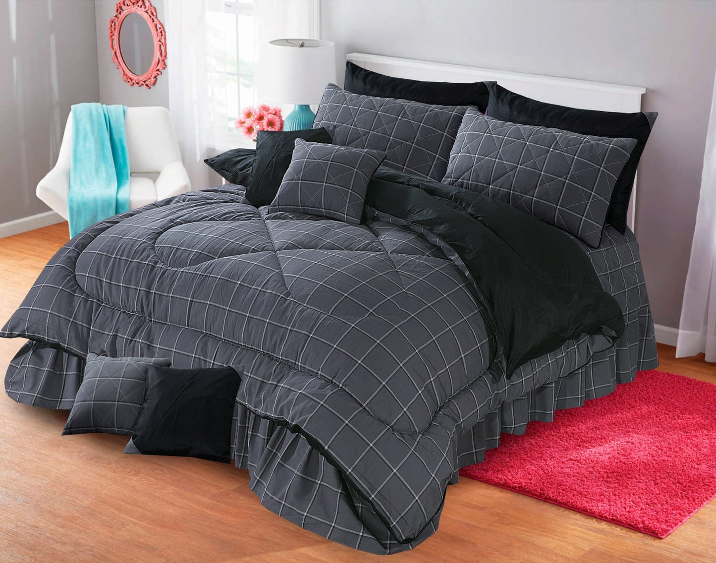 ROYAL TWIST CTN RAZAI Buy 10 PCS Bedding Set Online – Soft & Stylish Bed Sheets with Cushions"