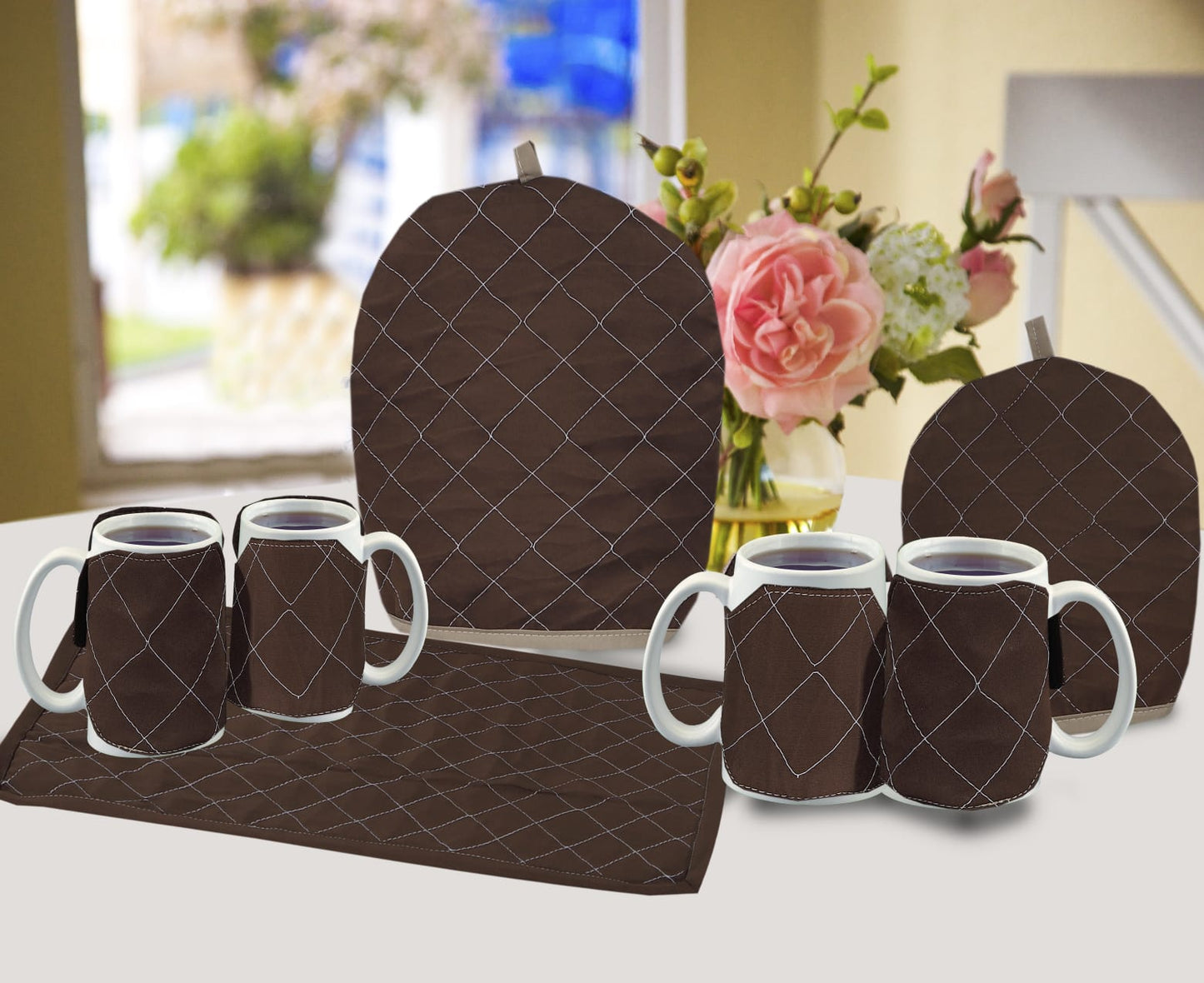 7 Pcs Tea Cozy Set for Kitchen & Table – Insulated, Washable & Beautiful Designs by SA jewelry pk