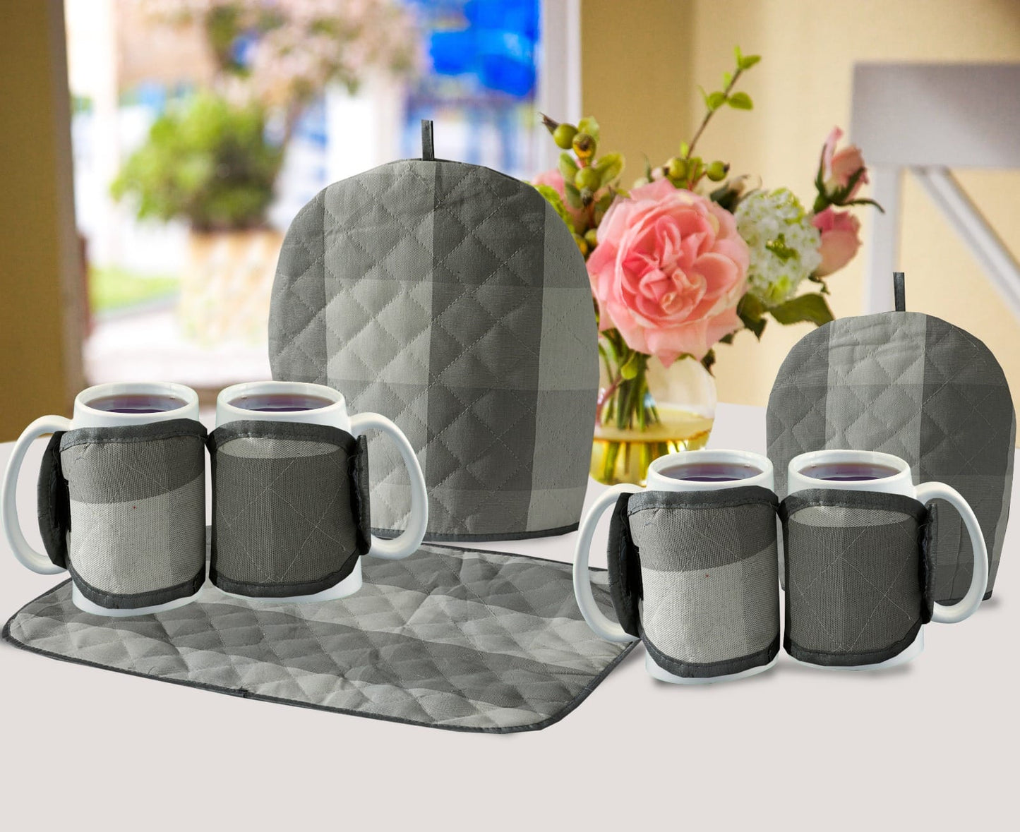 7 Pcs Tea Cozy Set for Kitchen & Table – Insulated, Washable & Beautiful Designs by SA jewelry pk