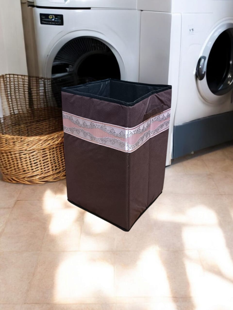 Foldable Laundry Basket – Portable & Space-Saving Hamper for Clothes & Towels SA jewelry pk