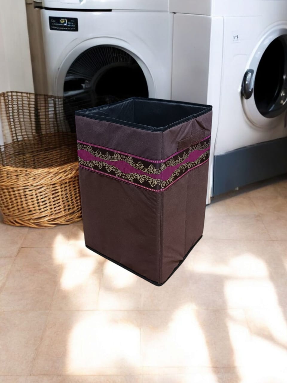 Foldable Laundry Basket – Portable & Space-Saving Hamper for Clothes & Towels SA jewelry pk
