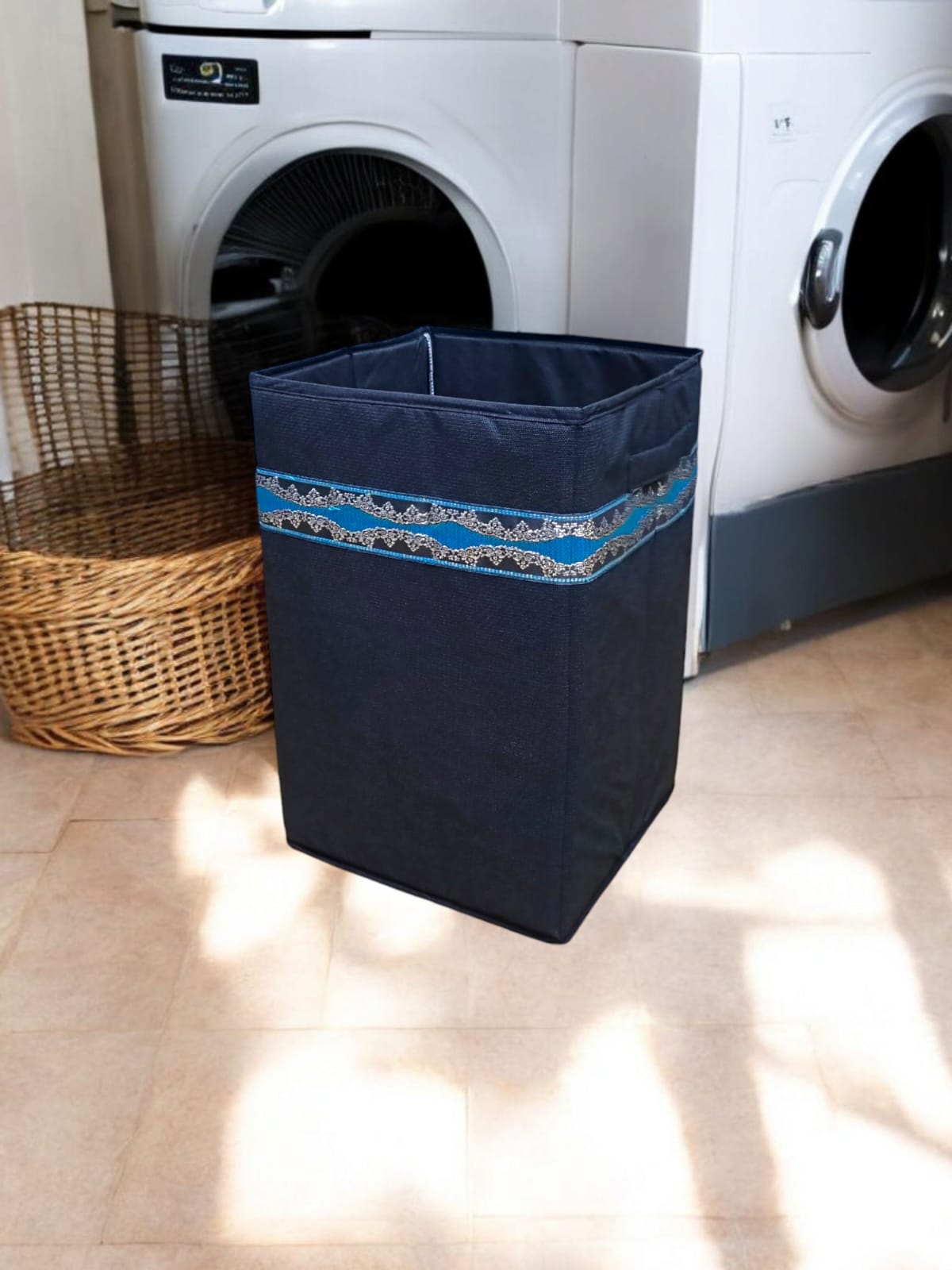 Foldable Laundry Basket – Portable & Space-Saving Hamper for Clothes & Towels SA jewelry pk