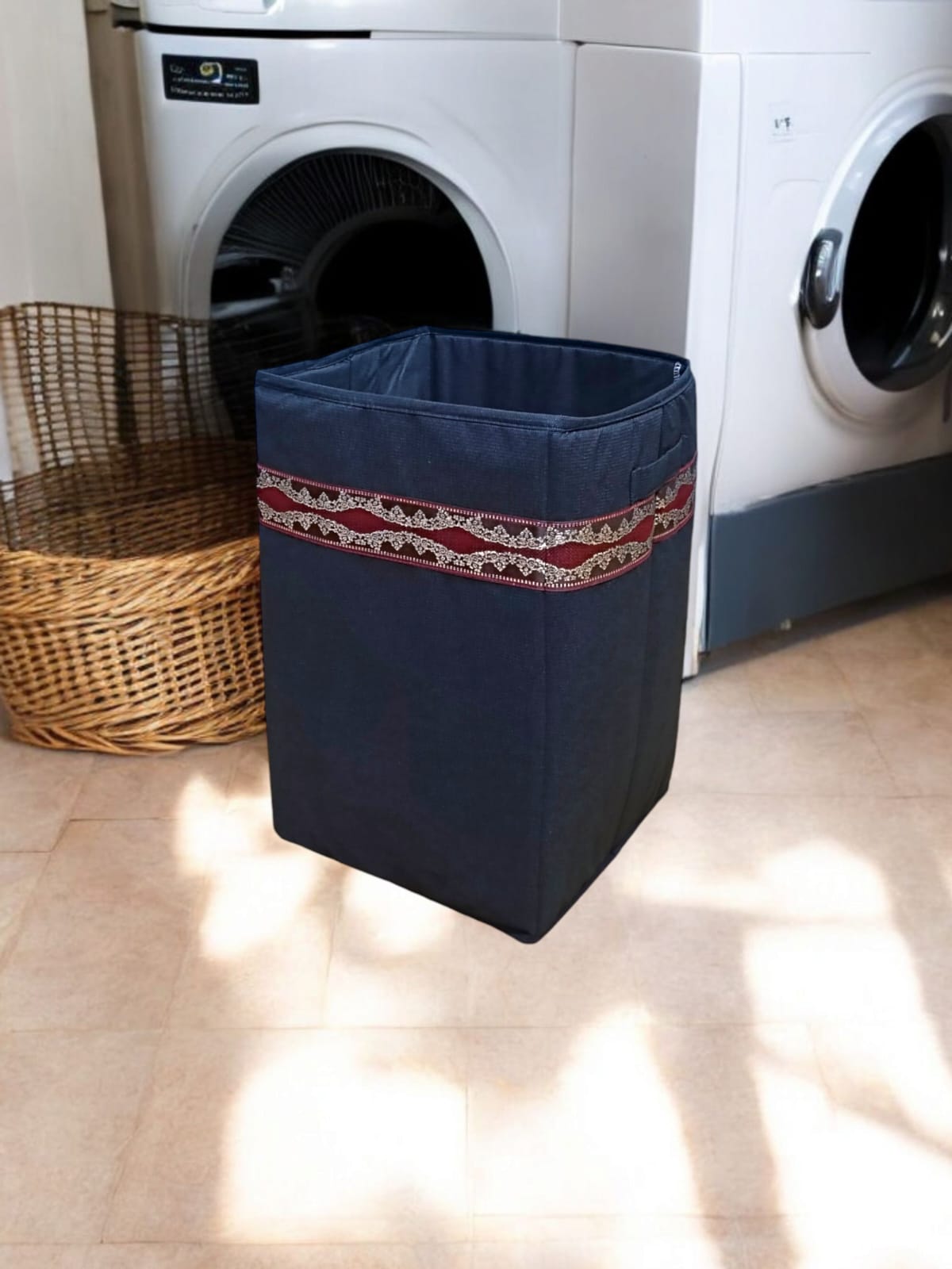 Foldable Laundry Basket – Portable & Space-Saving Hamper for Clothes & Towels SA jewelry pk