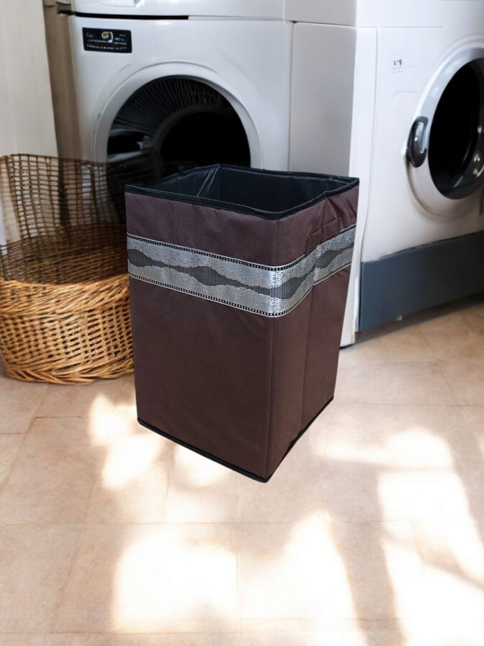 Foldable Laundry Basket – Portable & Space-Saving Hamper for Clothes & Towels SA jewelry pk