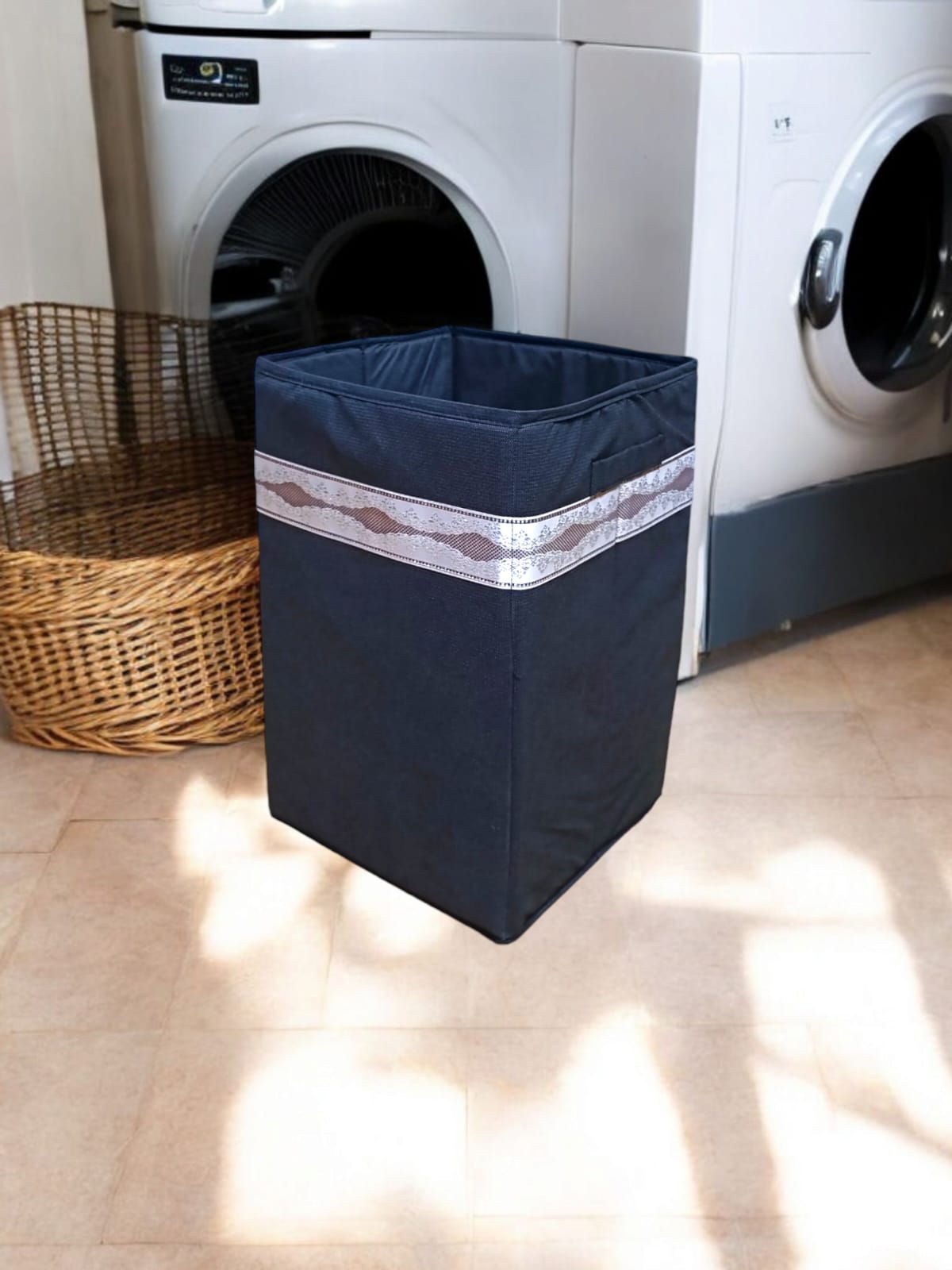 Foldable Laundry Basket – Portable & Space-Saving Hamper for Clothes & Towels SA jewelry pk