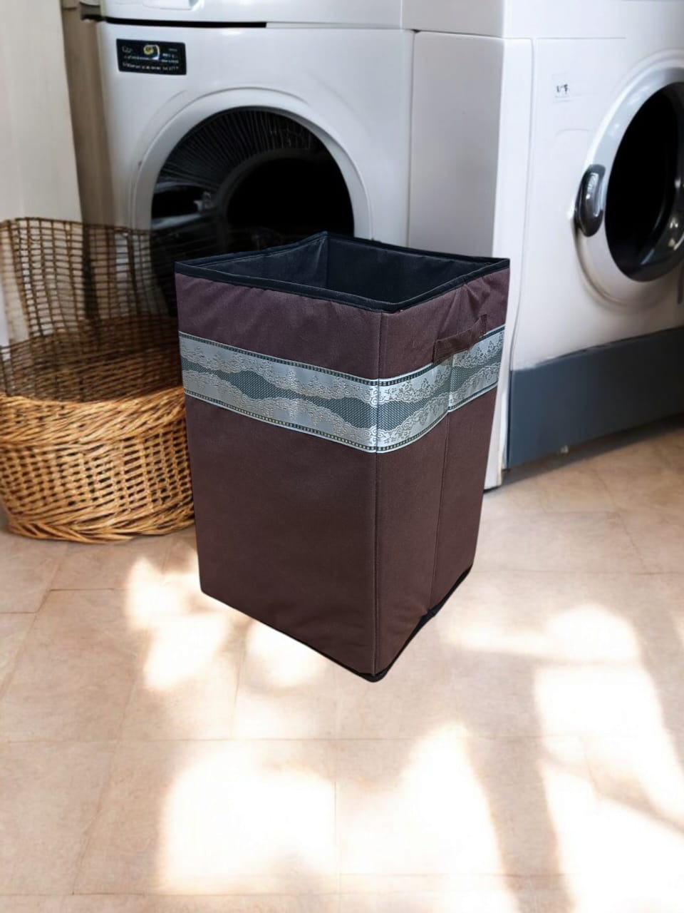 Foldable Laundry Basket – Portable & Space-Saving Hamper for Clothes & Towels SA jewelry pk