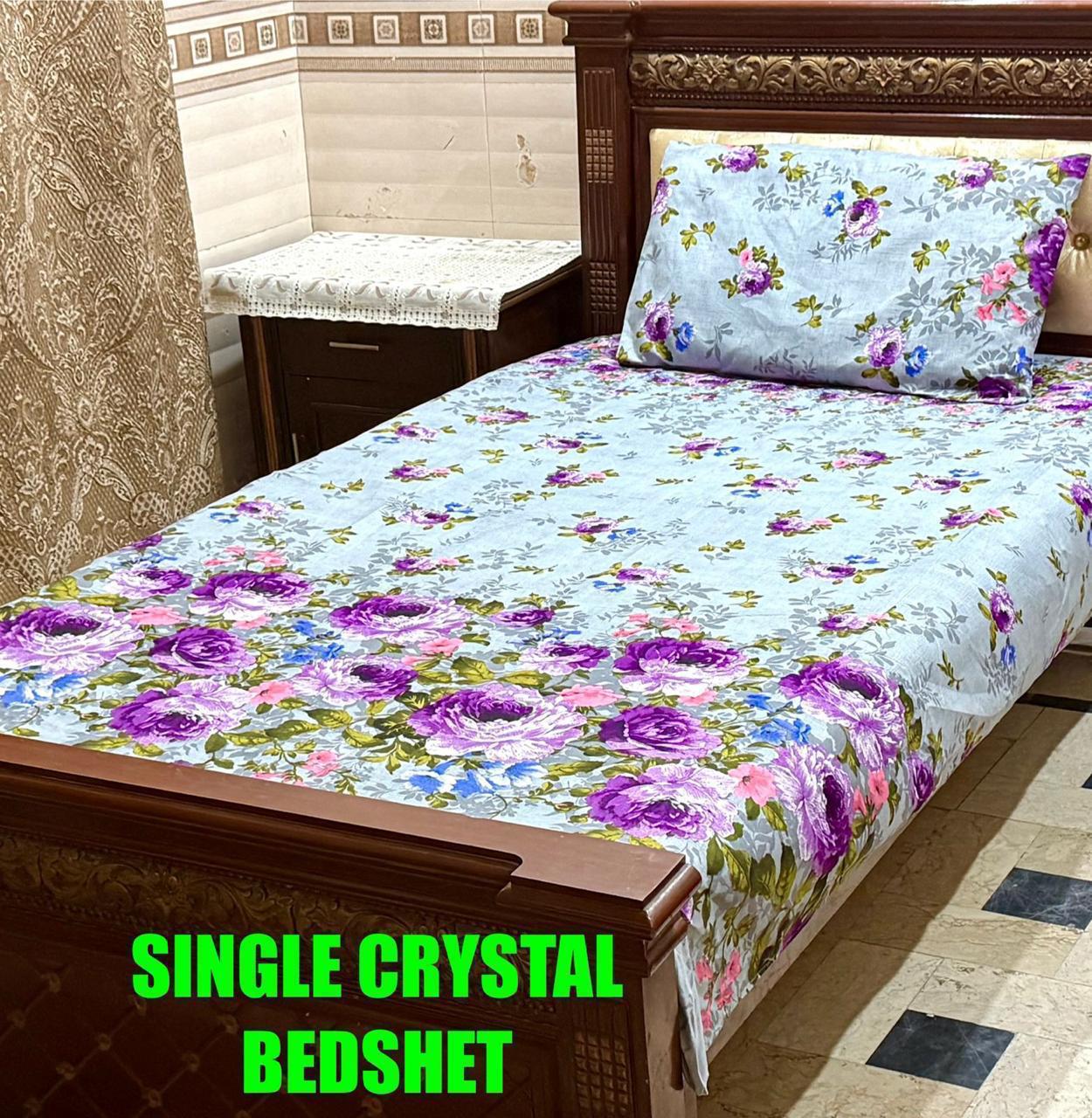 🌟 "Single Cotton Satin Bedsheet – Soft, Glossy & Breathable Fabric | Ideal for Daily Use"SA Jewelry PK.com