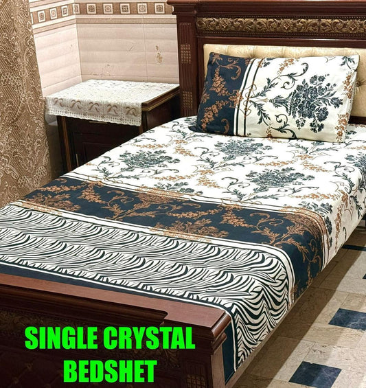 🌟 "Single Cotton Satin Bedsheet – Soft, Glossy & Breathable Fabric | Ideal for Daily Use"SA Jewelry PK.com