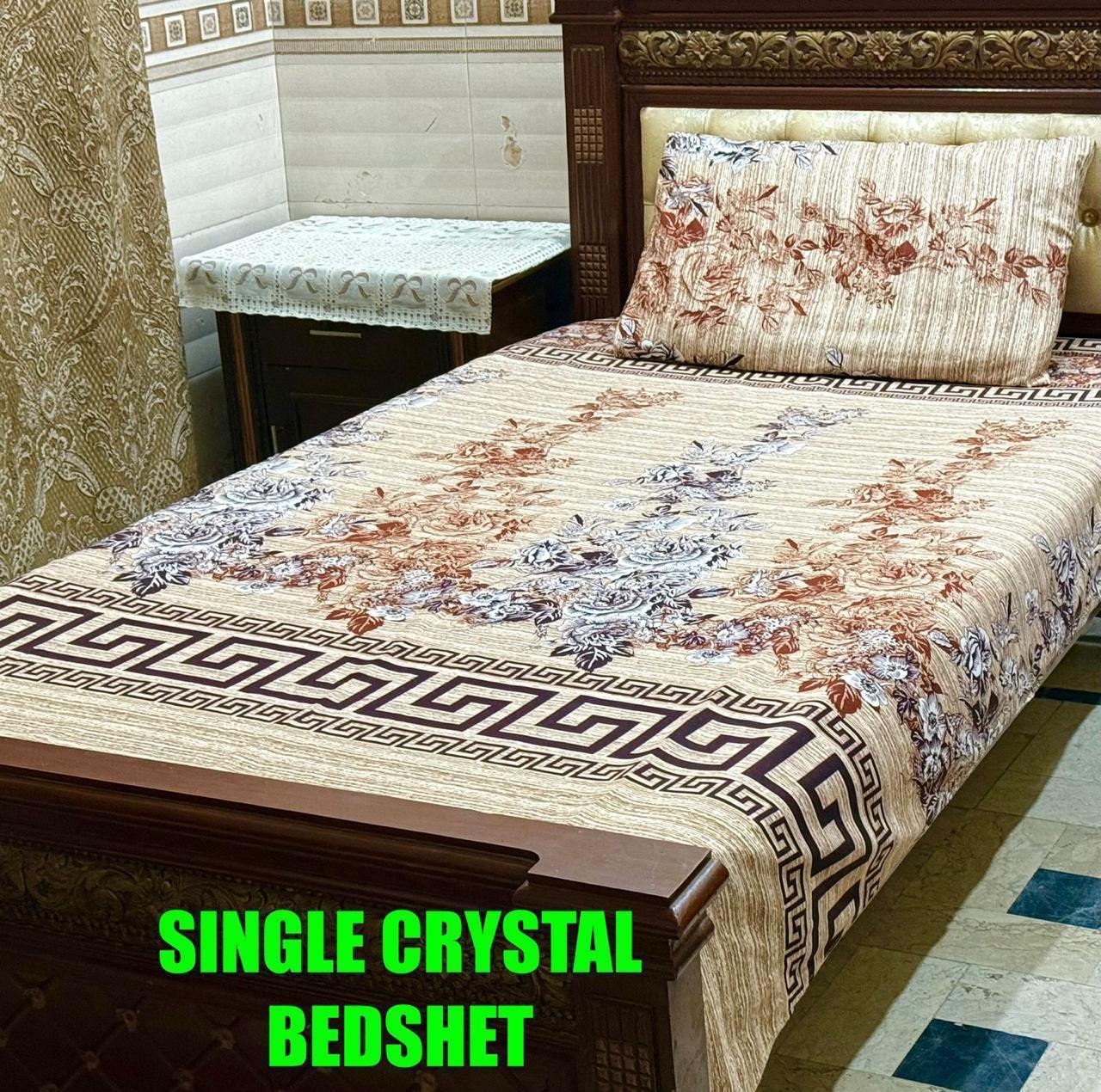 🌟 "Single Cotton Satin Bedsheet – Soft, Glossy & Breathable Fabric | Ideal for Daily Use"SA Jewelry PK.com