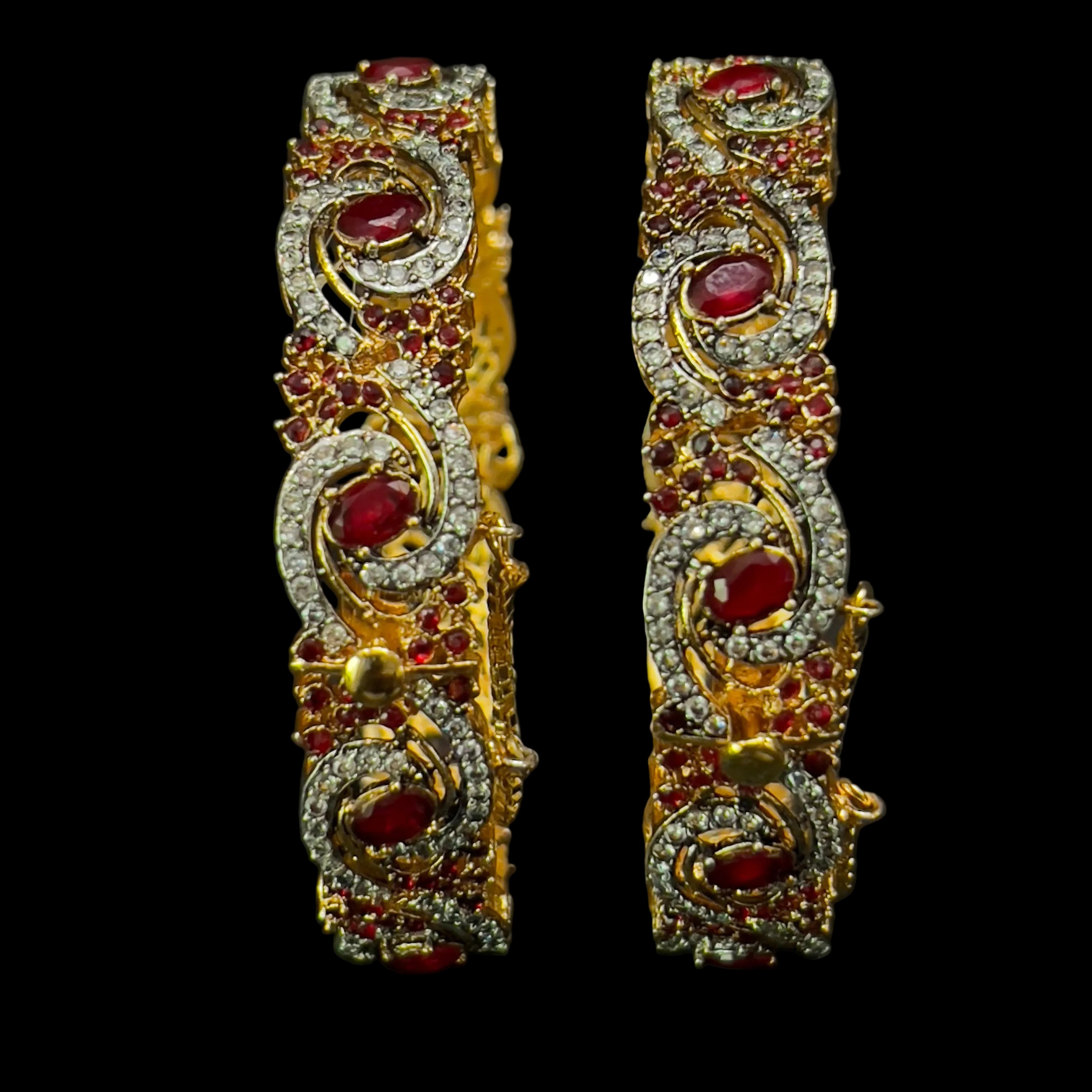 Gold plated openable bangles SA jewellery pk