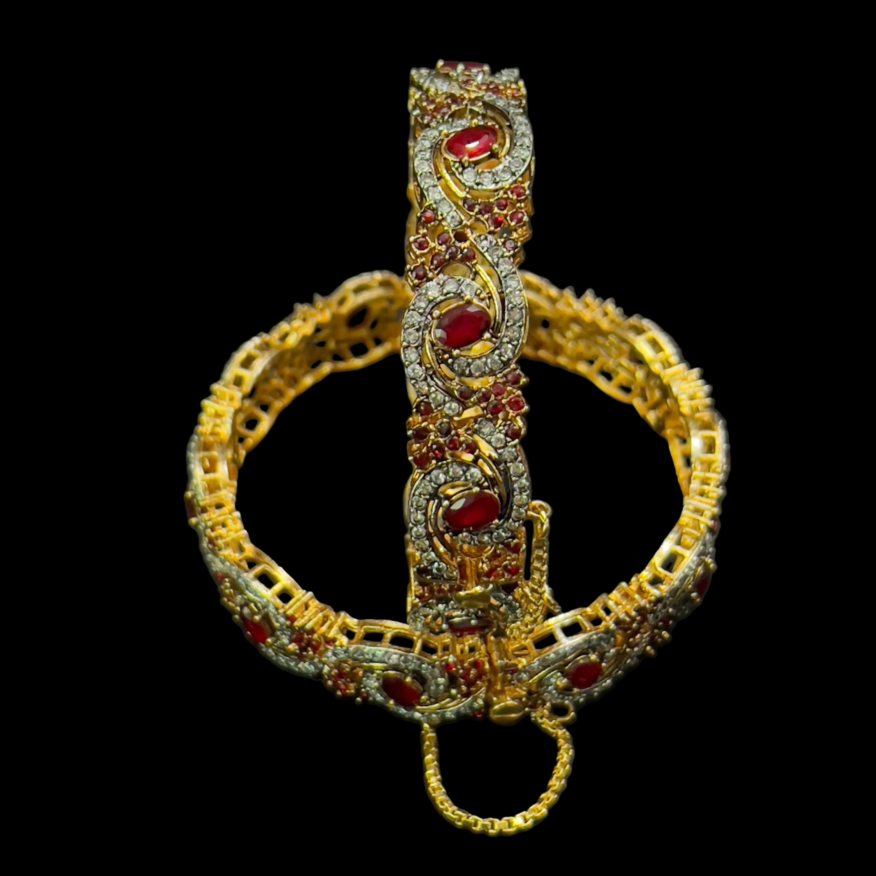 Gold plated openable bangles SA jewellery pk