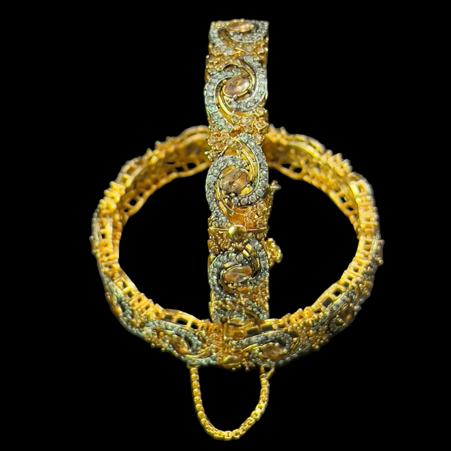 Gold plated openable bangles SA jewellery pk