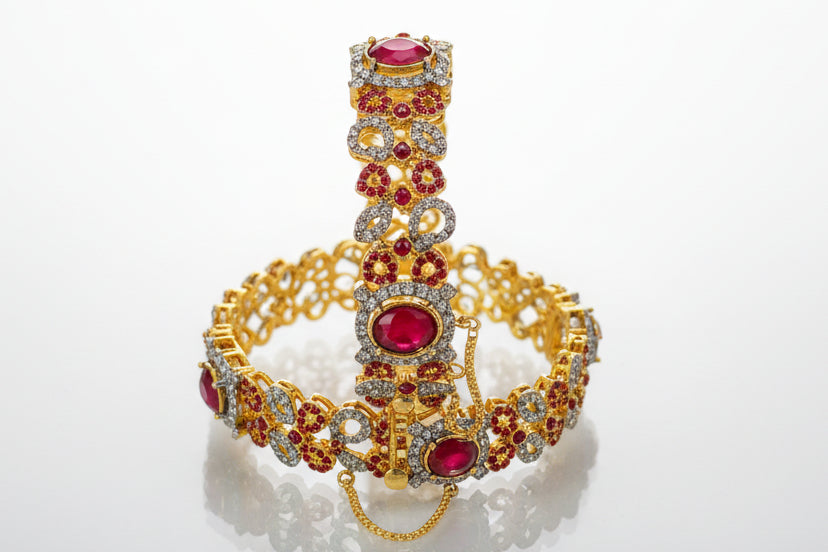 Gold plated openable bangles SA jewellery pk