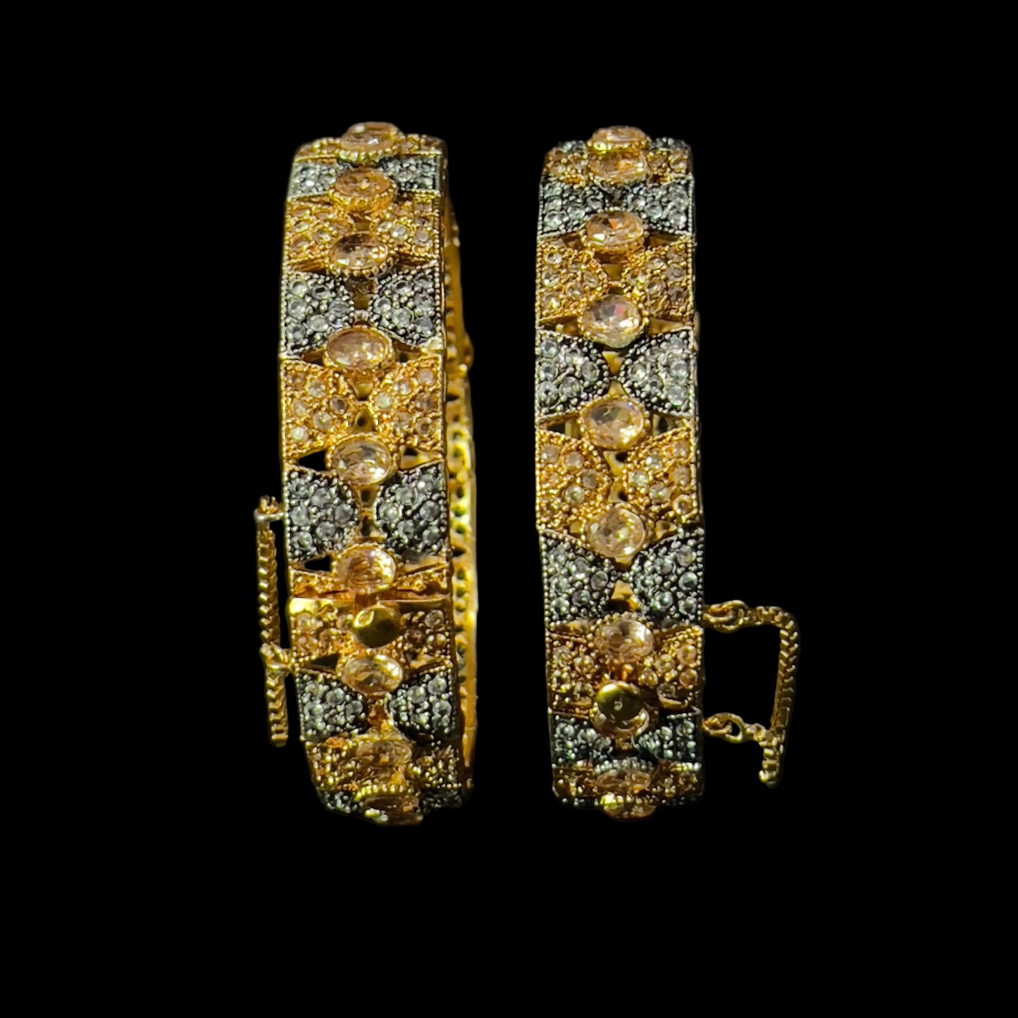 Gold plated openable bangles SA jewellery pk