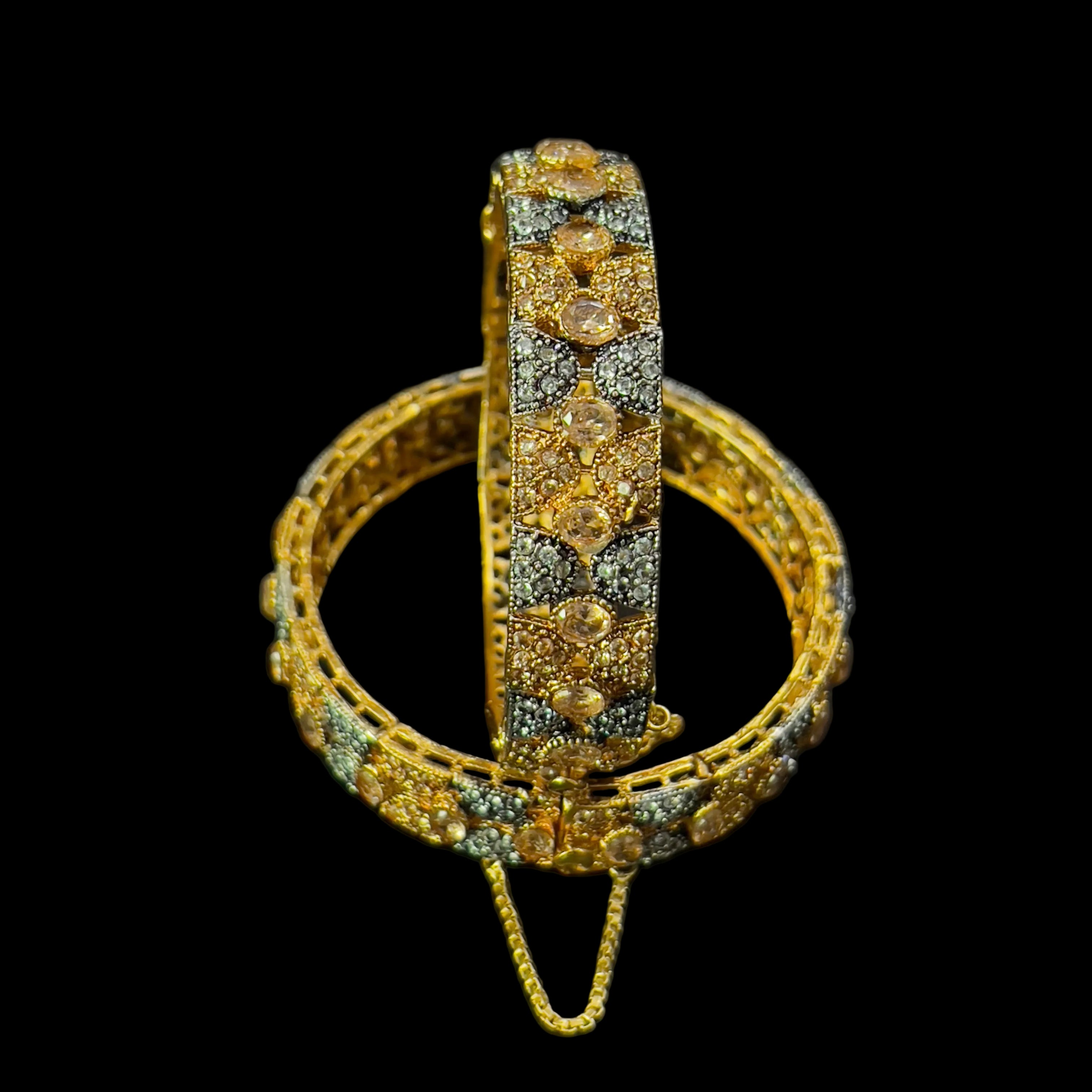 Gold plated openable bangles SA jewellery pk