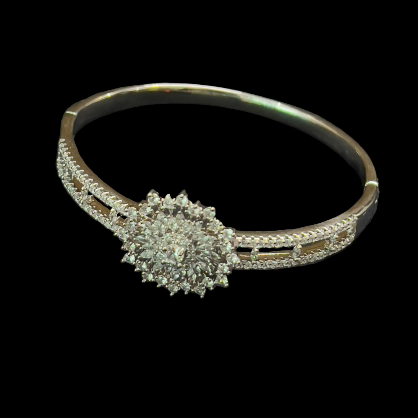 American Diamond jadao stones openable Brecelet