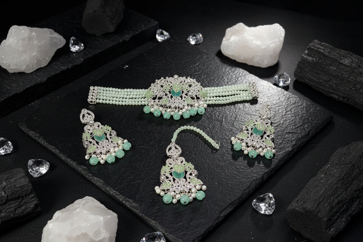 Turkish choker  set with teeka S A jewellery pk