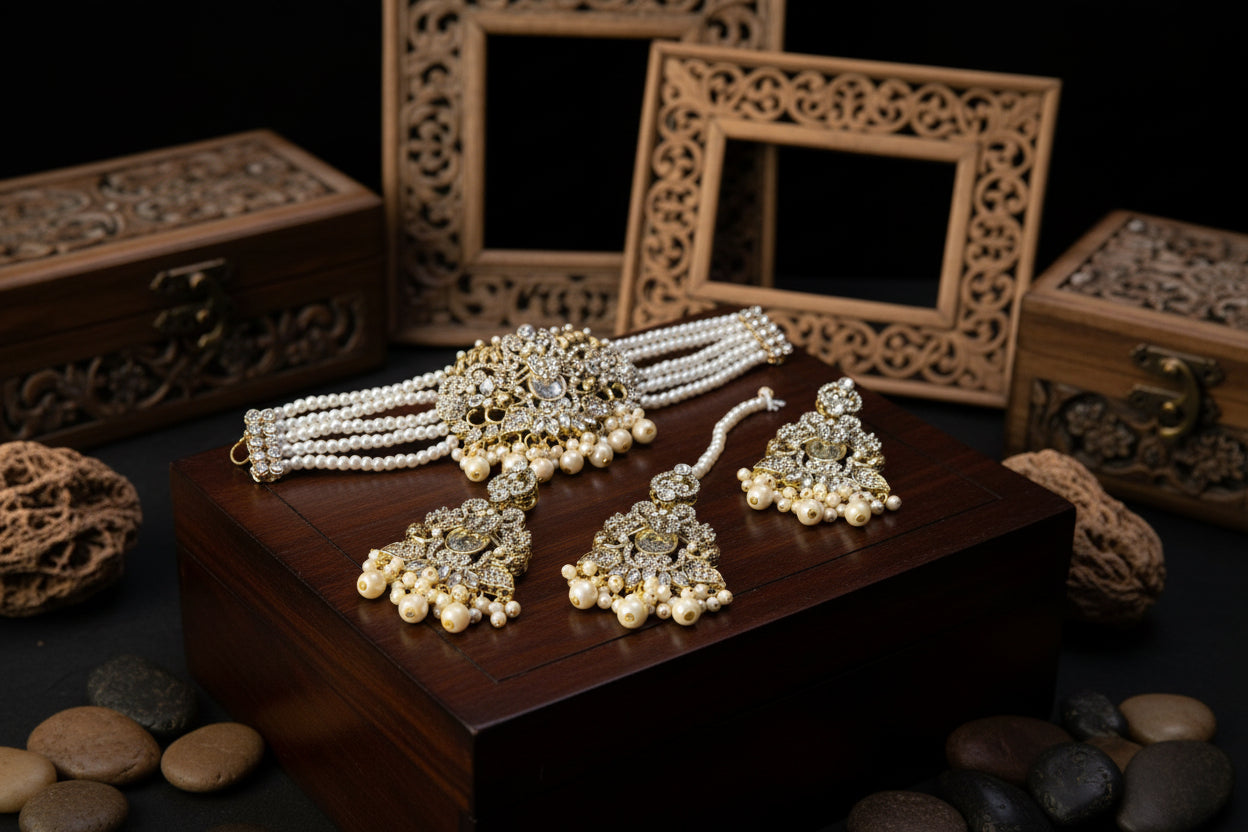 Turkish choker  set with teeka S A jewellery pk