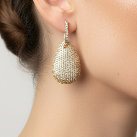 American Diamond jadao stones Earrings SA jewellery pk