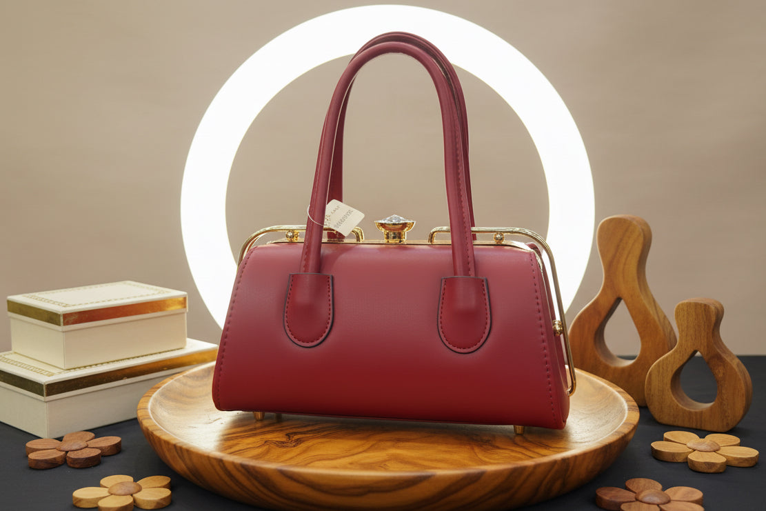 Elegant Blush Quilted Handbag | Top Handle & Shoulder Strap | Faux Leather Crossbody SAjewellerypk.com