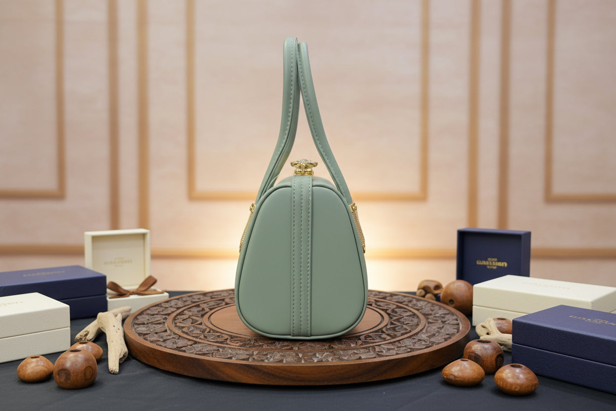 Elegant Blush Quilted Handbag | Top Handle & Shoulder Strap | Faux Leather Crossbody SAjewellerypk.com