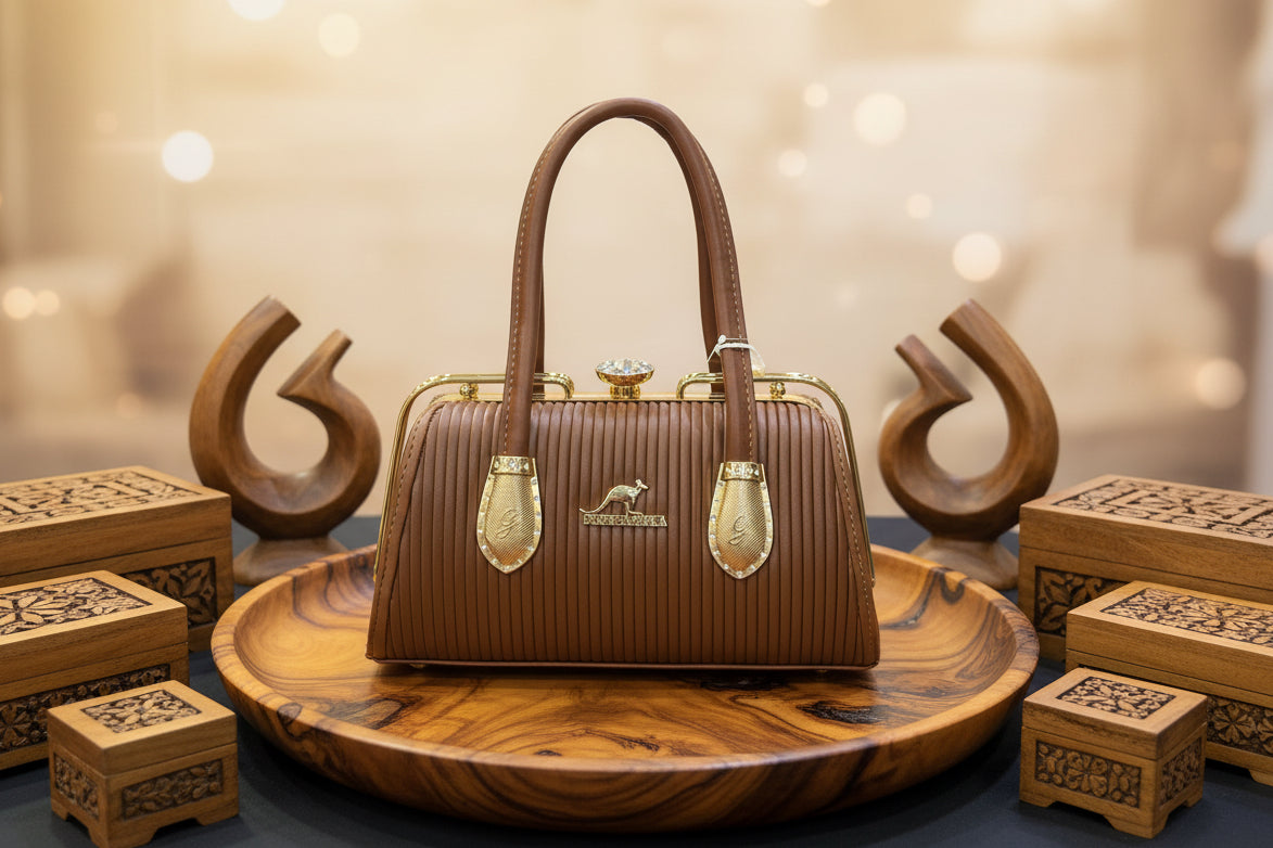 Elegant Blush Quilted Handbag | Top Handle & Shoulder Strap | Faux Leather Crossbody SAjewellerypk.com