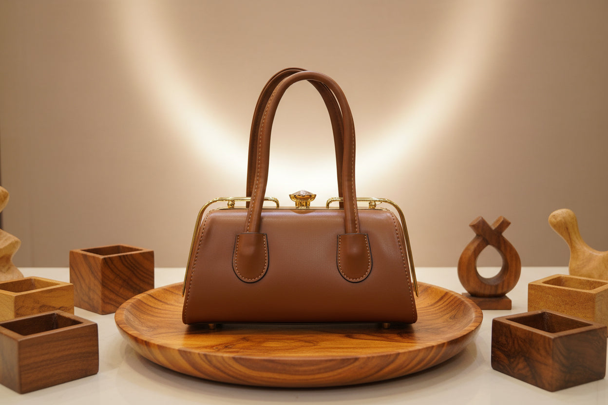 Elegant Blush Quilted Handbag | Top Handle & Shoulder Strap | Faux Leather Crossbody SAjewellerypk.com