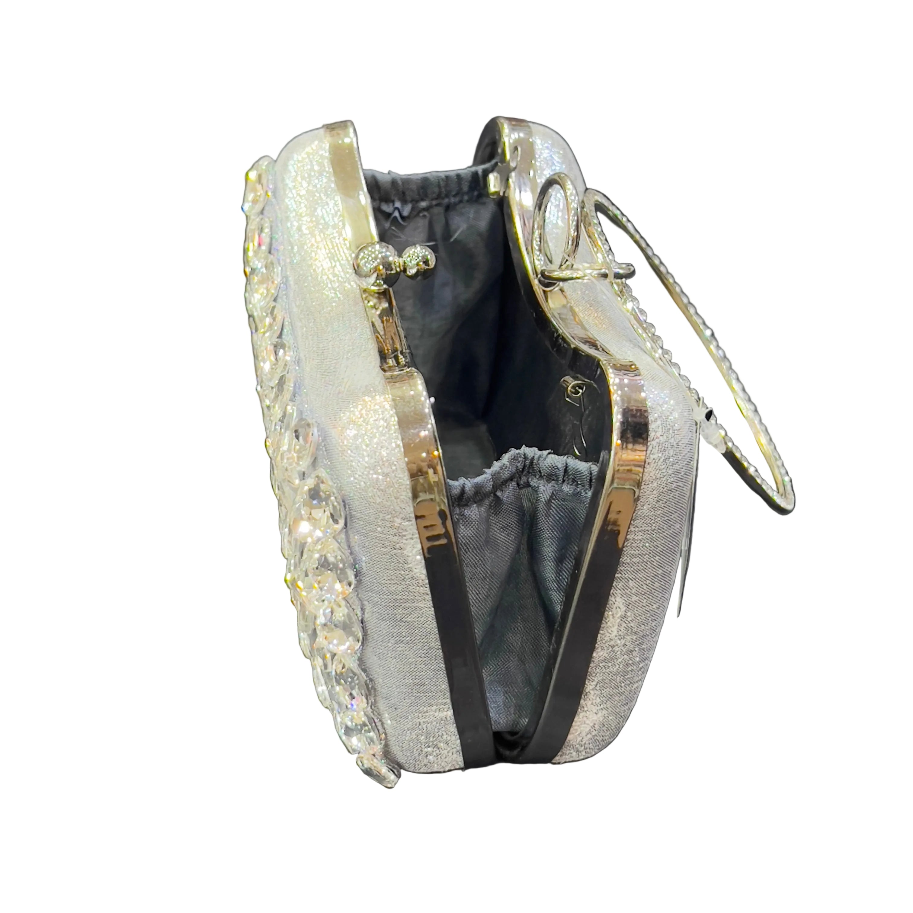 Elegant  crystal clutch  evening purse SA jewellery pk