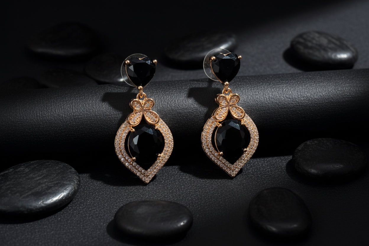 ONE Karat AD Zircon Earrings SA Jewellery pk