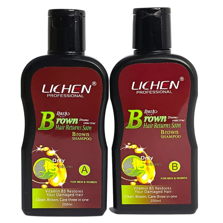 Lichen Dark Brown Hair Color Shampoo