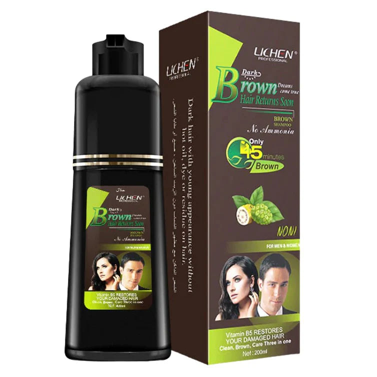 Lichen Dark Brown Hair Color Shampoo