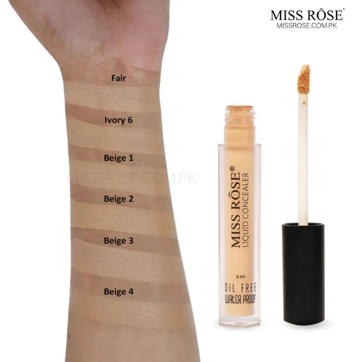MISS ROSE LIQUID CONCEALER OIL FREE WATER PROOF