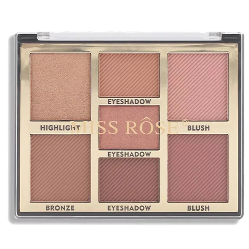 MISS ROSE FACE PALETTE 7 COLOR BLUSH