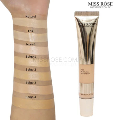 MISS ROSE SILK FLAWLESS FOUNDATION