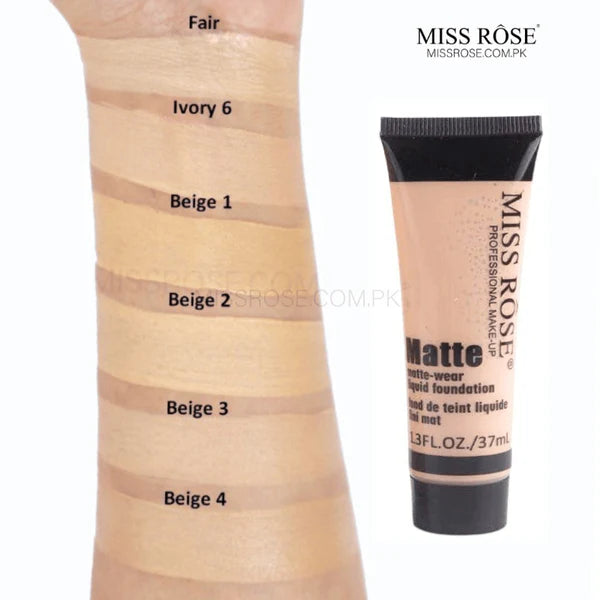 MISS ROSE MATTE WEAR LIQUID FOUNDATION
