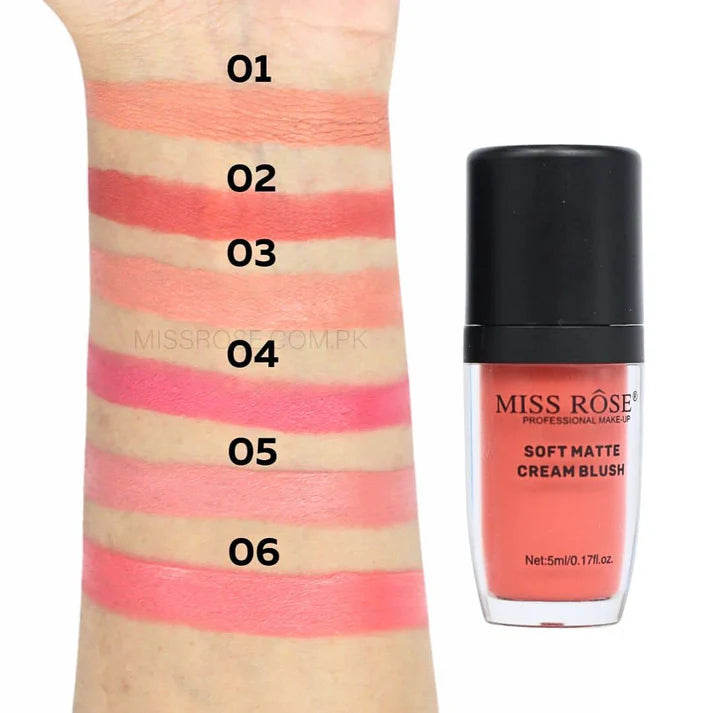 MISS ROSE SOFT MATTE CREAM BLUSH
