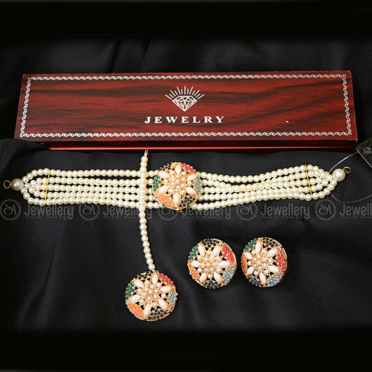 Vibrant Multi-Color Choker Set