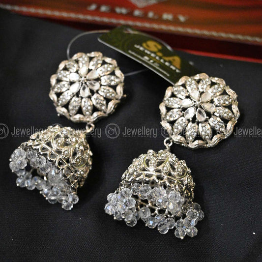 Elegant Silver Jhumki