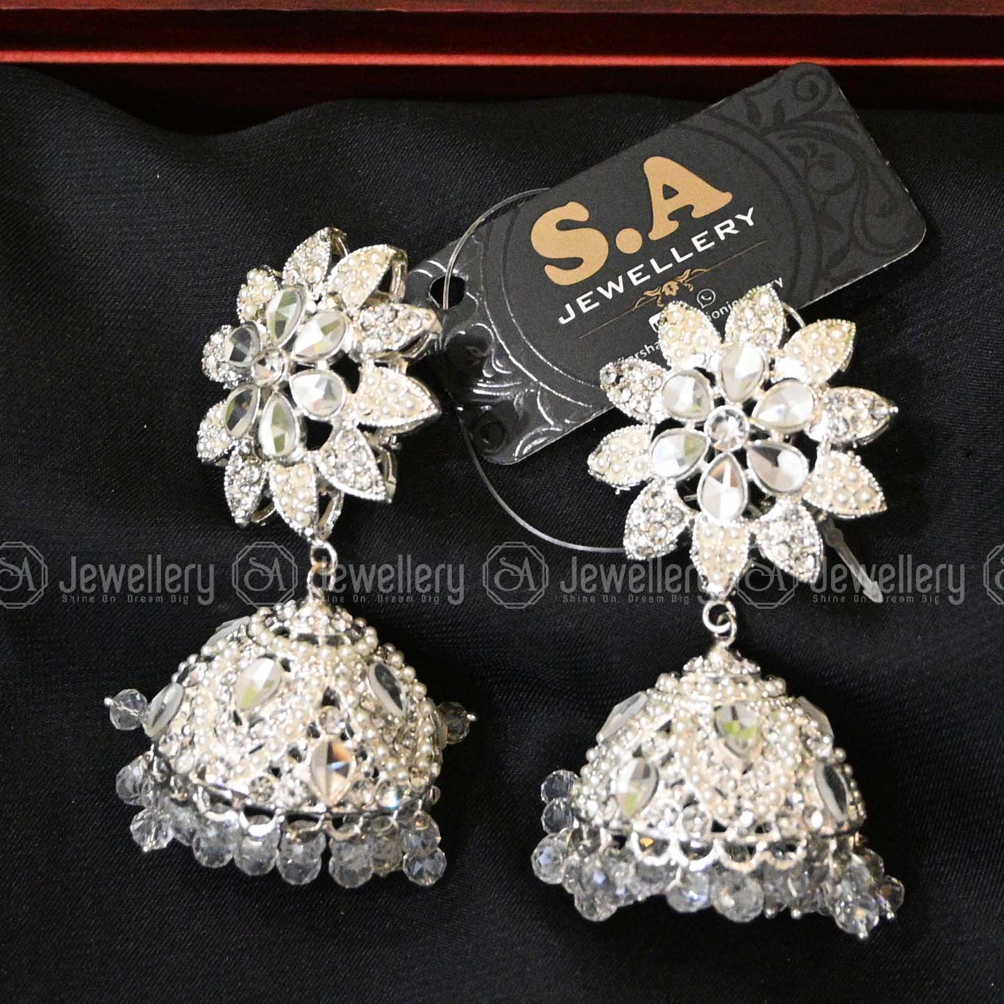 Elegant Silver Jhumki