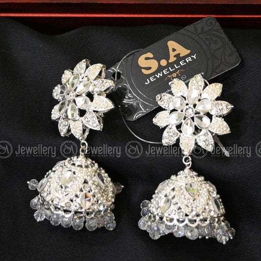 Elegant Silver Jhumki
